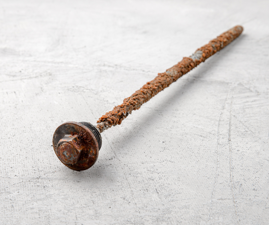 Corroded anode rod